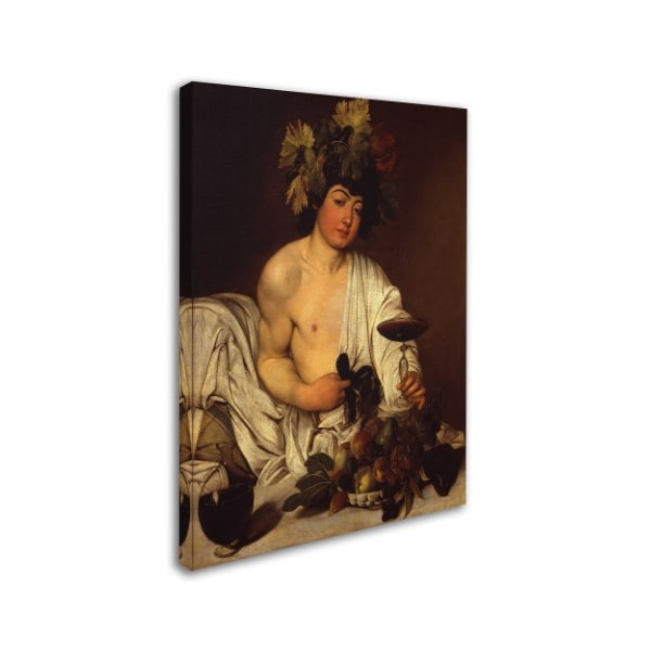 Caravaggio 'The Adolescent Bacchus' Canvas Art,18x24